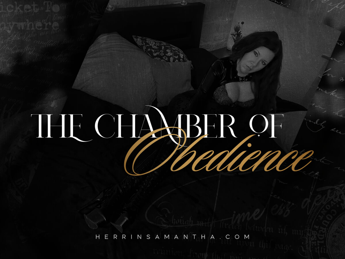 Herrin Samantha erwartet ihre Subs zu einer neuen BDSM Challenge: The Chamber of Obedience